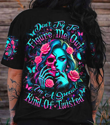 DON'T TRY TO FIGURE ME OUT SKULL ALL OVER PRINT - YHDU2103251