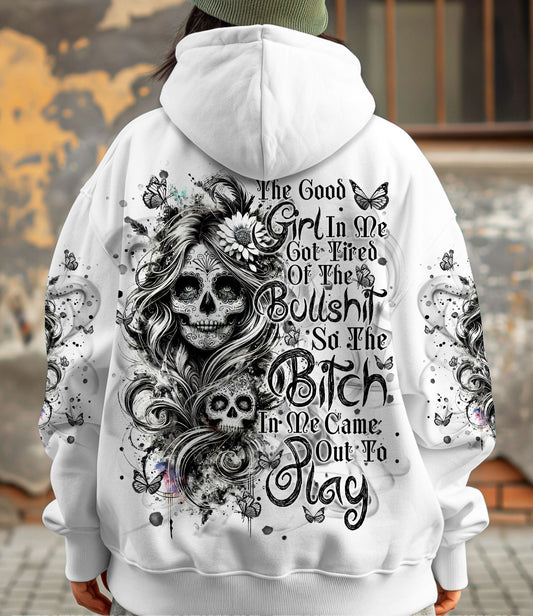THE GOOD GIRL IN ME GOT TIRED SKULL ALL OVER PRINT  - TLNT0603255