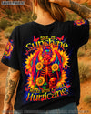 SHE IS SUNSHINE SKELETON SUNFLOWER ALL OVER PRINT  - TLNT1404255
