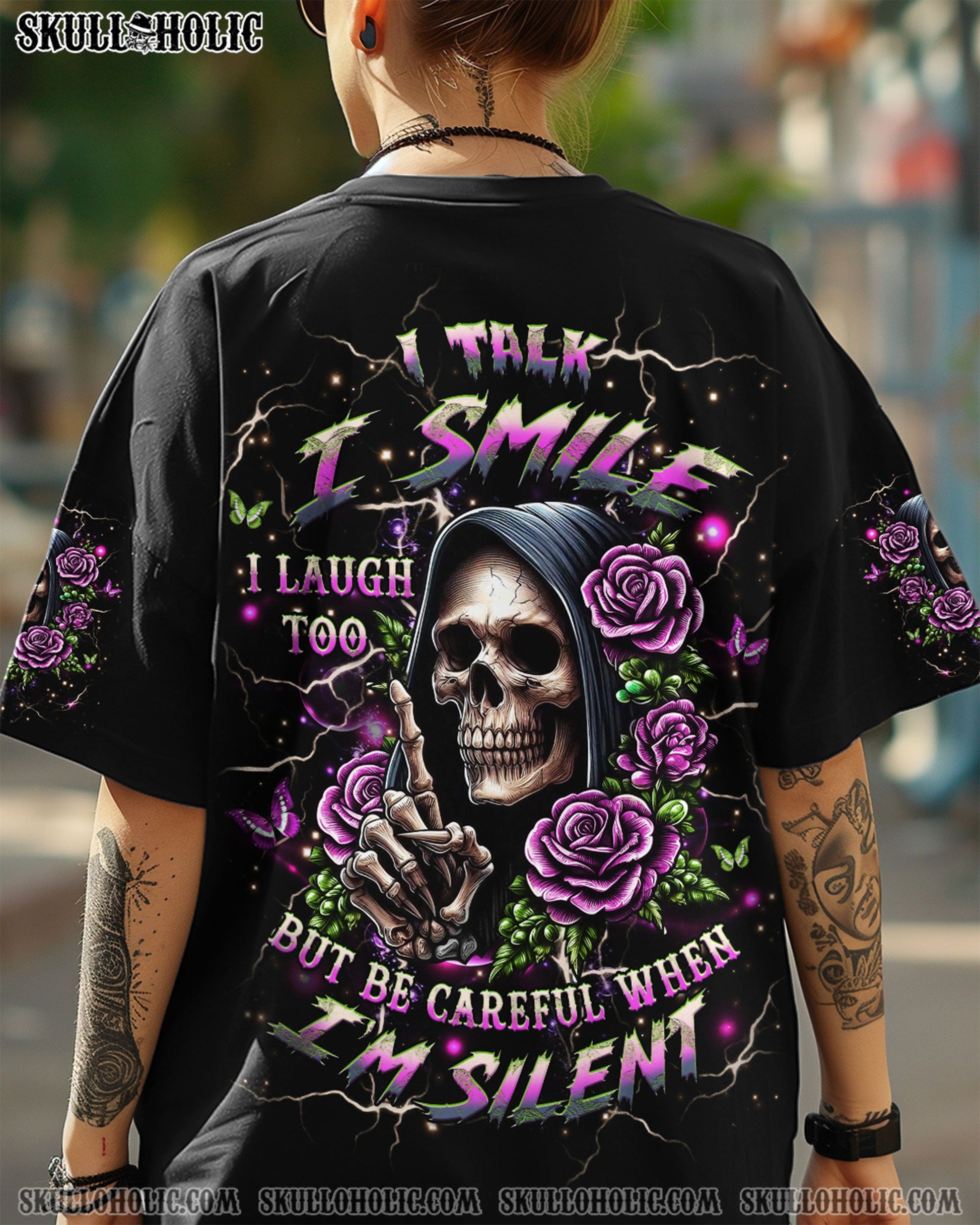 BE CAREFUL WHEN I'M SILENT REAPER ALL OVER PRINT - YHHG2204251