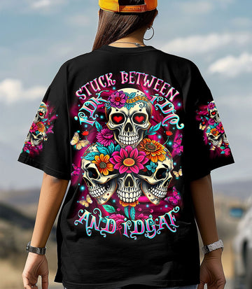 STUCK BETWEEN IDK IDC AND IDGAF SKULL ALL OVER PRINT - TLTR2103251