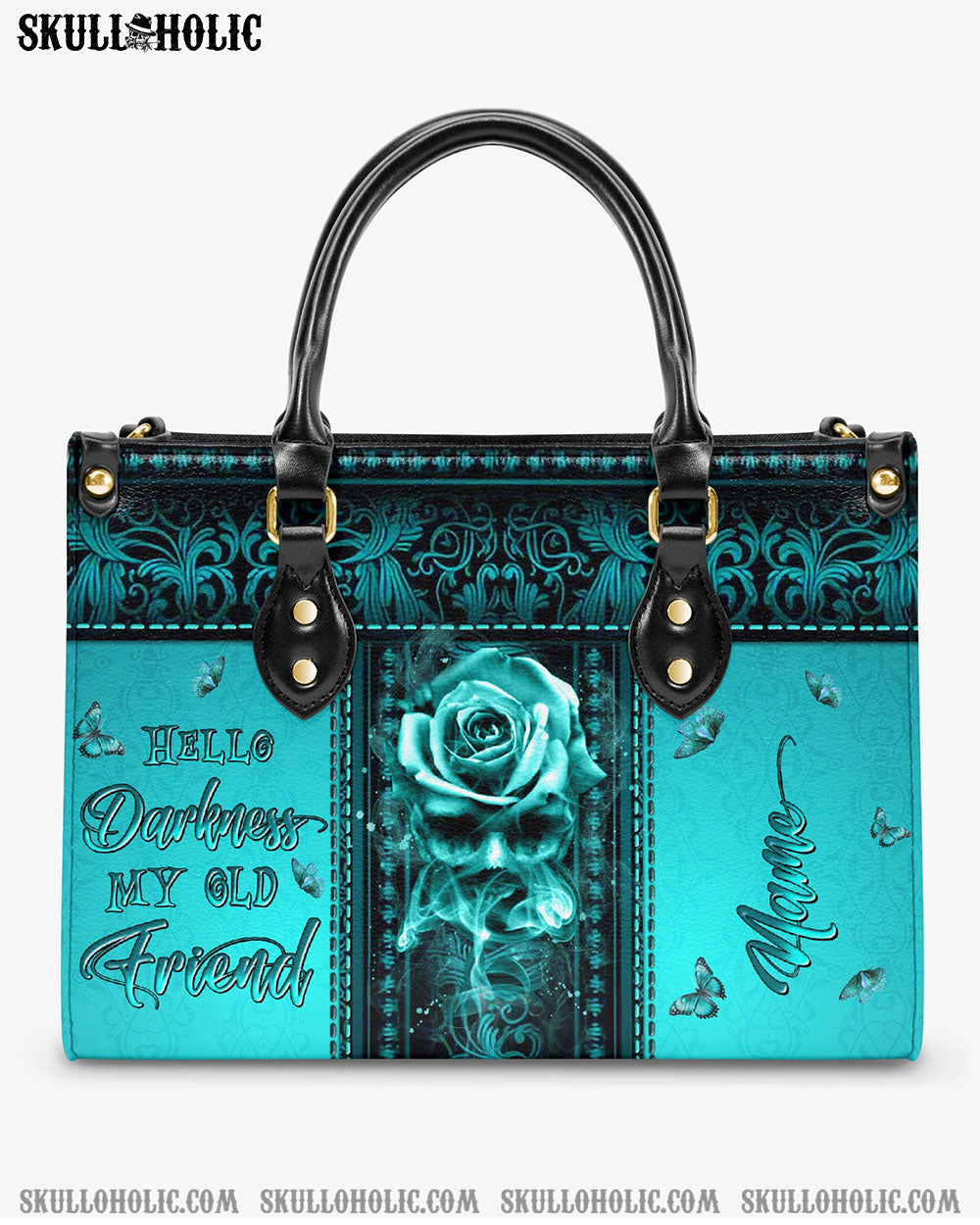 HELLO DARKNESS MY OLD FRIEND LEATHER HANDBAG - YHLN2603242