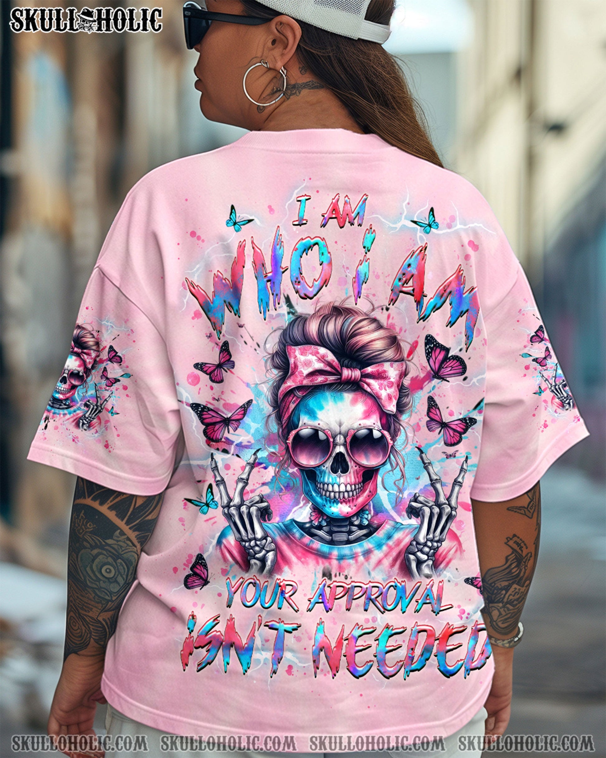 I AM WHO I AM SKULL ALL OVER PRINT - YHHG1804251