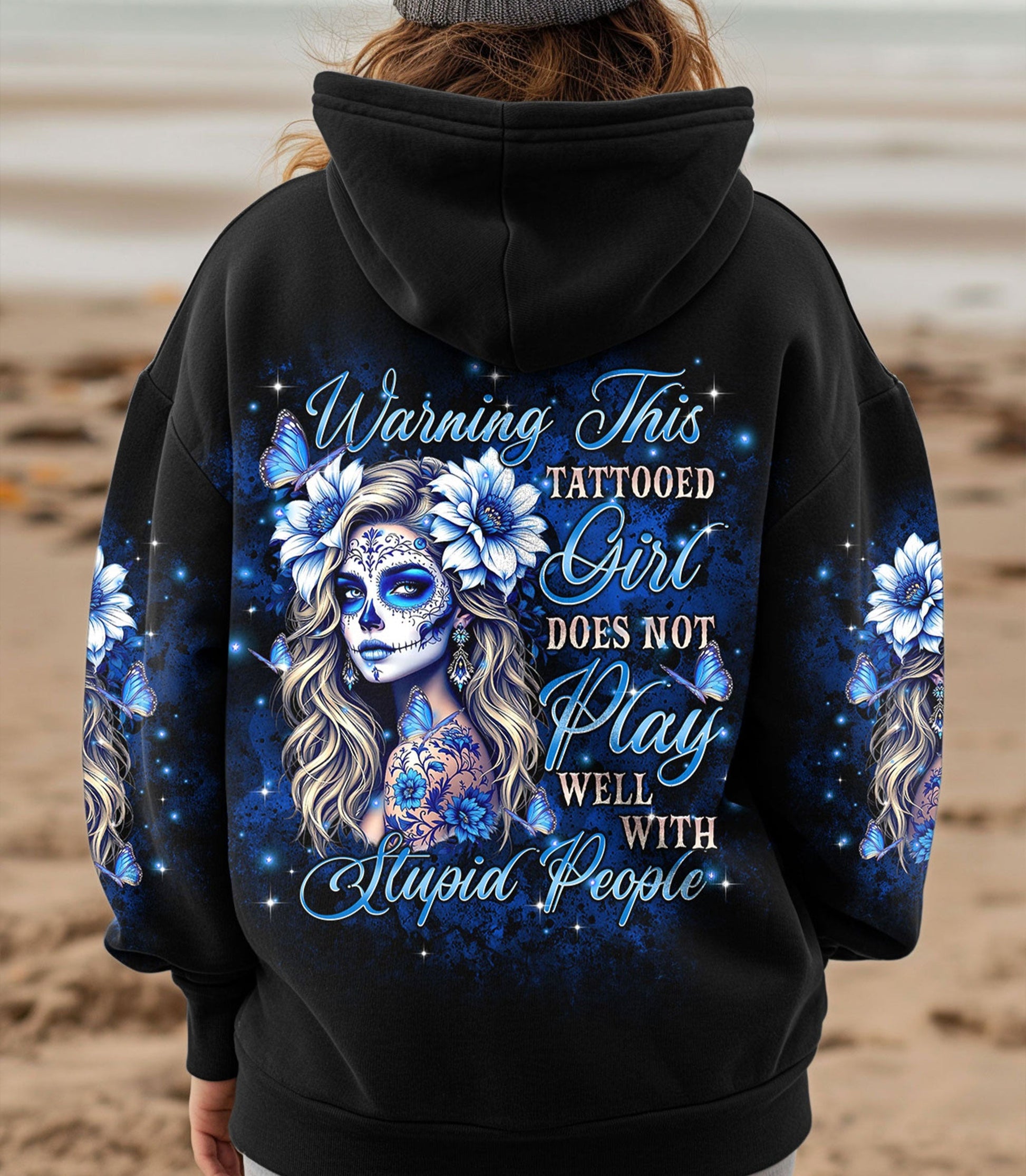 WARNING THIS TATTOOED GIRL ALL OVER PRINT  - TLTR0703252