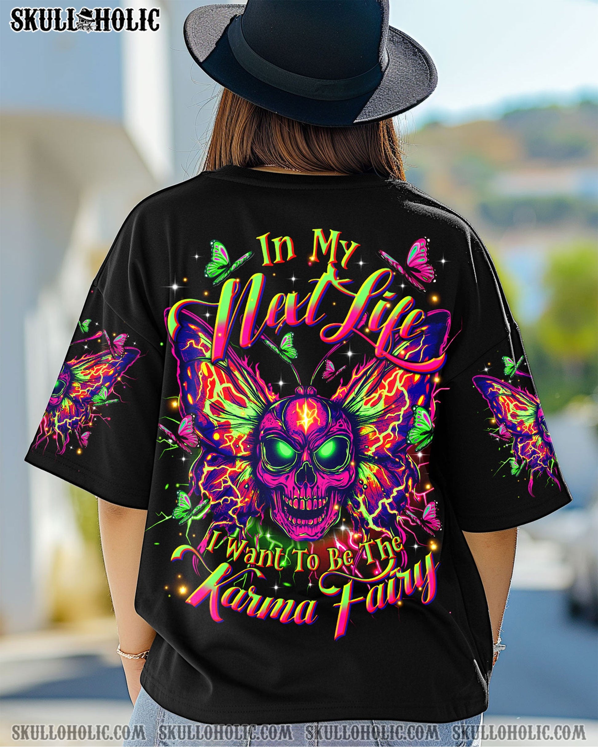 KARMA FAIRY SKULL BUTTERFLY ALL OVER PRINT - TLTR2204254