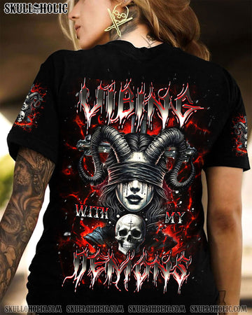 VIBING WITH MY DEMONS ALL OVER PRINT - YHDU2204252