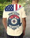 Custom Name Think Outside No Box Required All Over Print Shirt