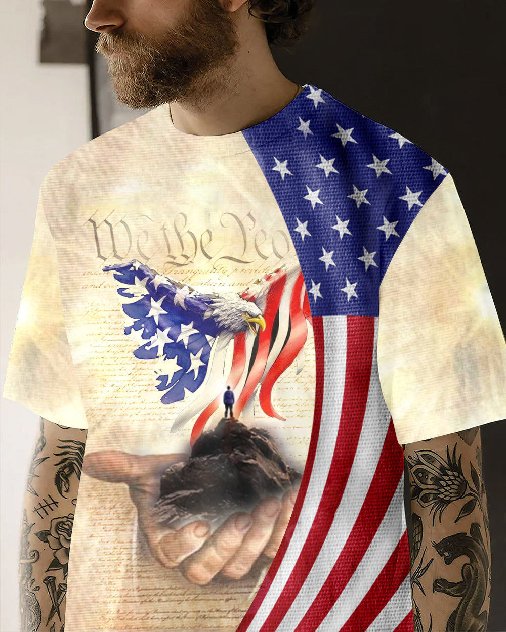 Standing On The Peak All Over Print Shirt