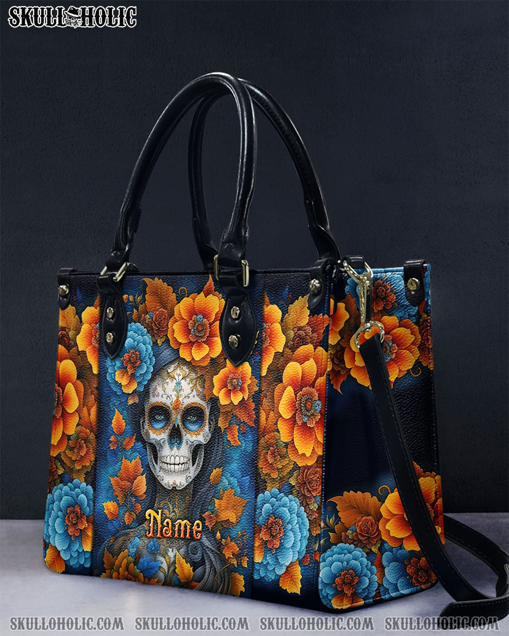 SUGAR SKULL LEATHER HANDBAG - TLTW2503244