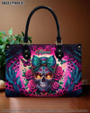 SKULL LEOPARD LEATHER HANDBAG - TLTW1106245