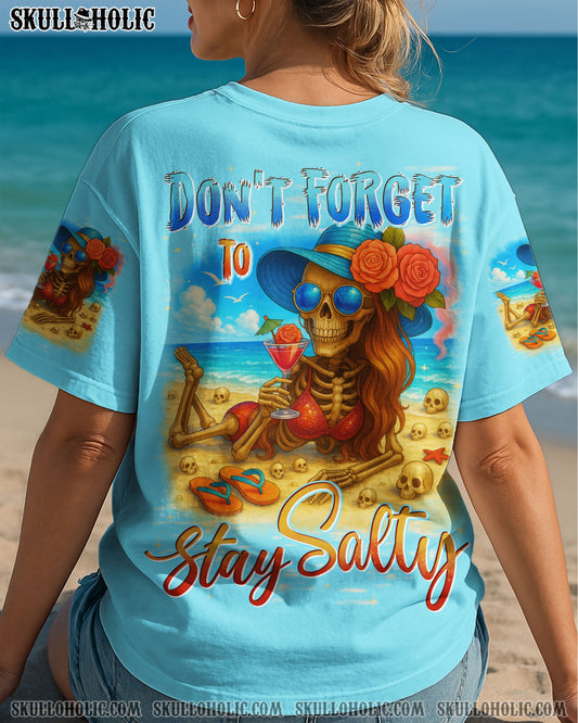 DON'T FORGET TO STAY SALTY SKULL ALL OVER PRINT - TYTD1404251