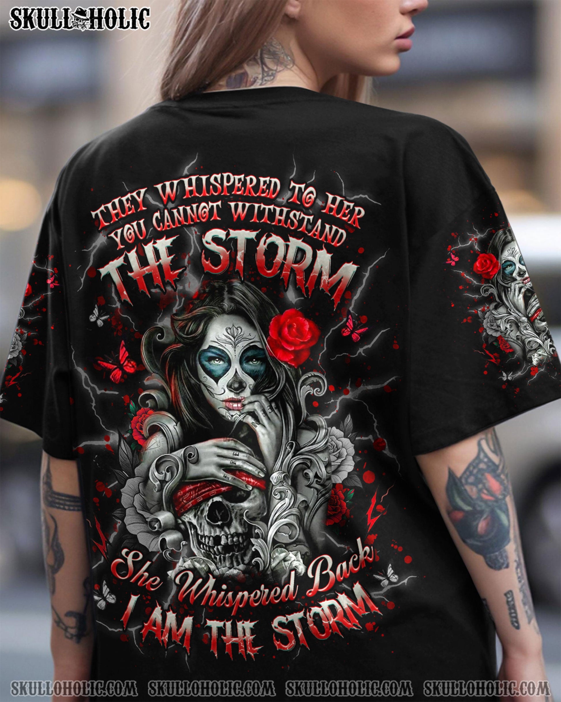 I AM THE STORM SKULL LADY ALL OVER PRINT - YHHG2104251