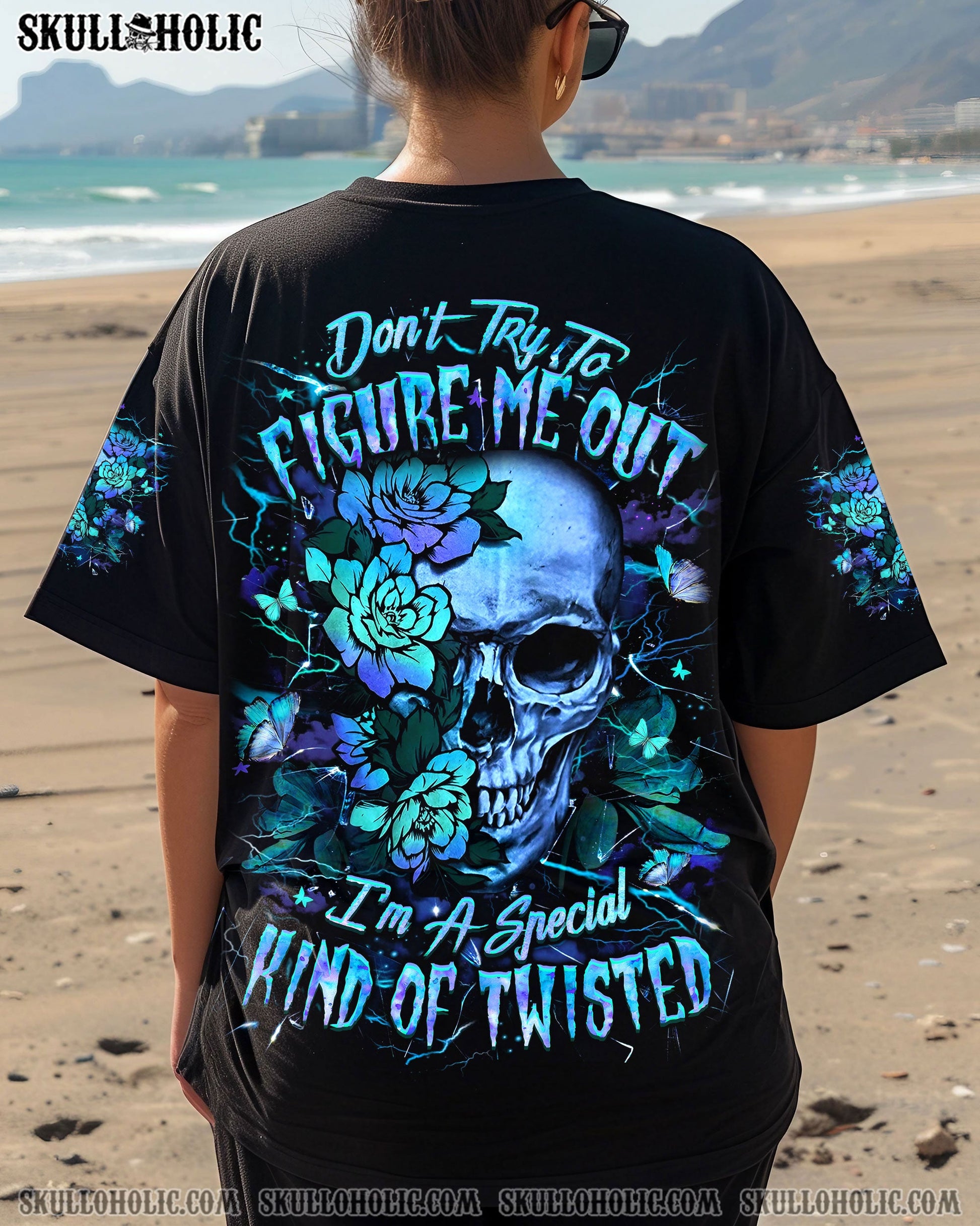 DON'T TRY TO FIGURE ME OUT SKULL ALL OVER PRINT - YHLT2304251