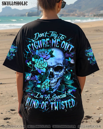 DON'T TRY TO FIGURE ME OUT SKULL ALL OVER PRINT - YHLT2304251