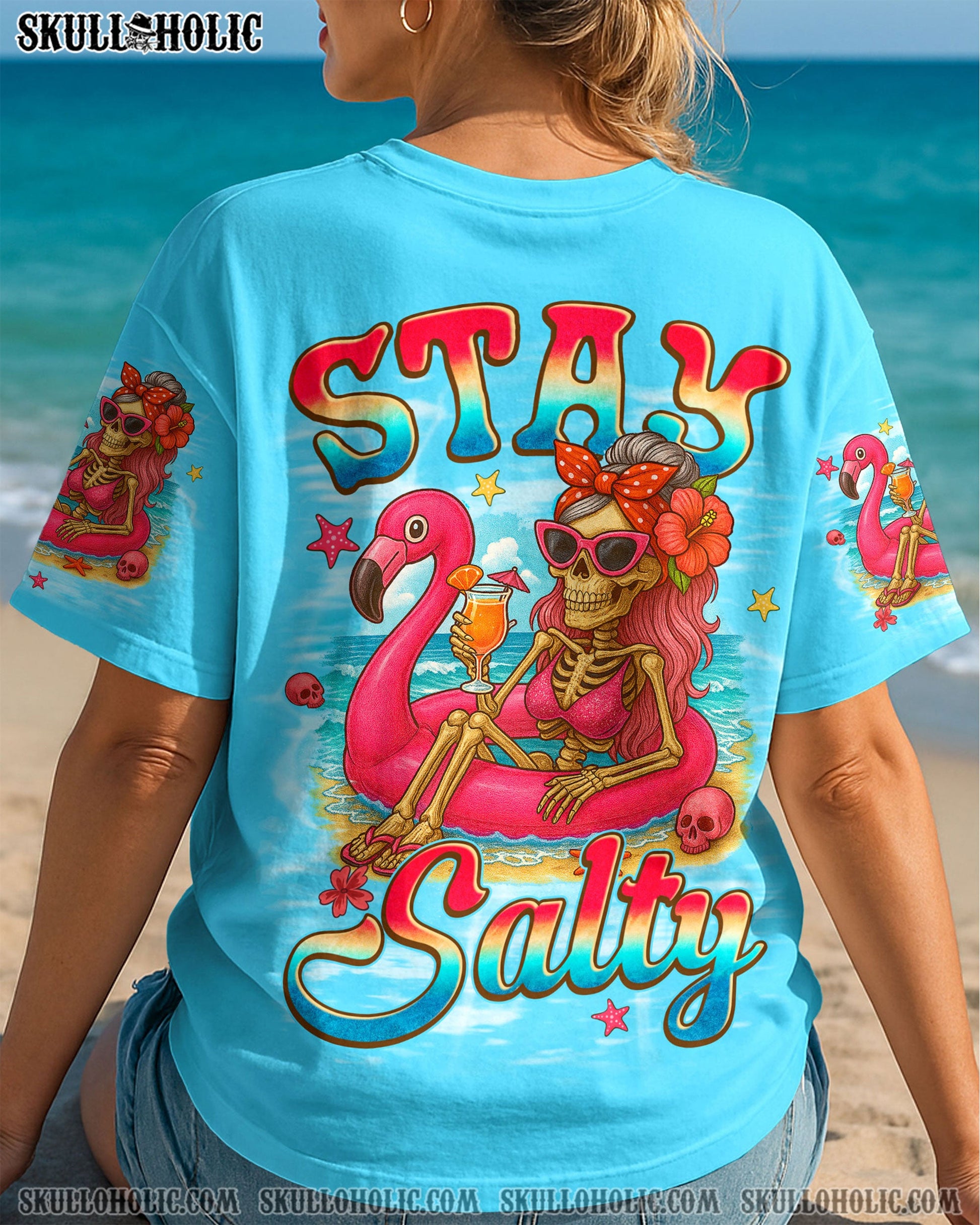 STAY SALTY SKELETON BEACH ALL OVER PRINT - TYQY2104254