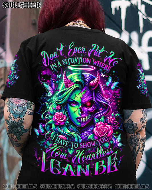 HOW HEARTLESS I CAN BE SKULL ALL OVER PRINT - YHLT1004251