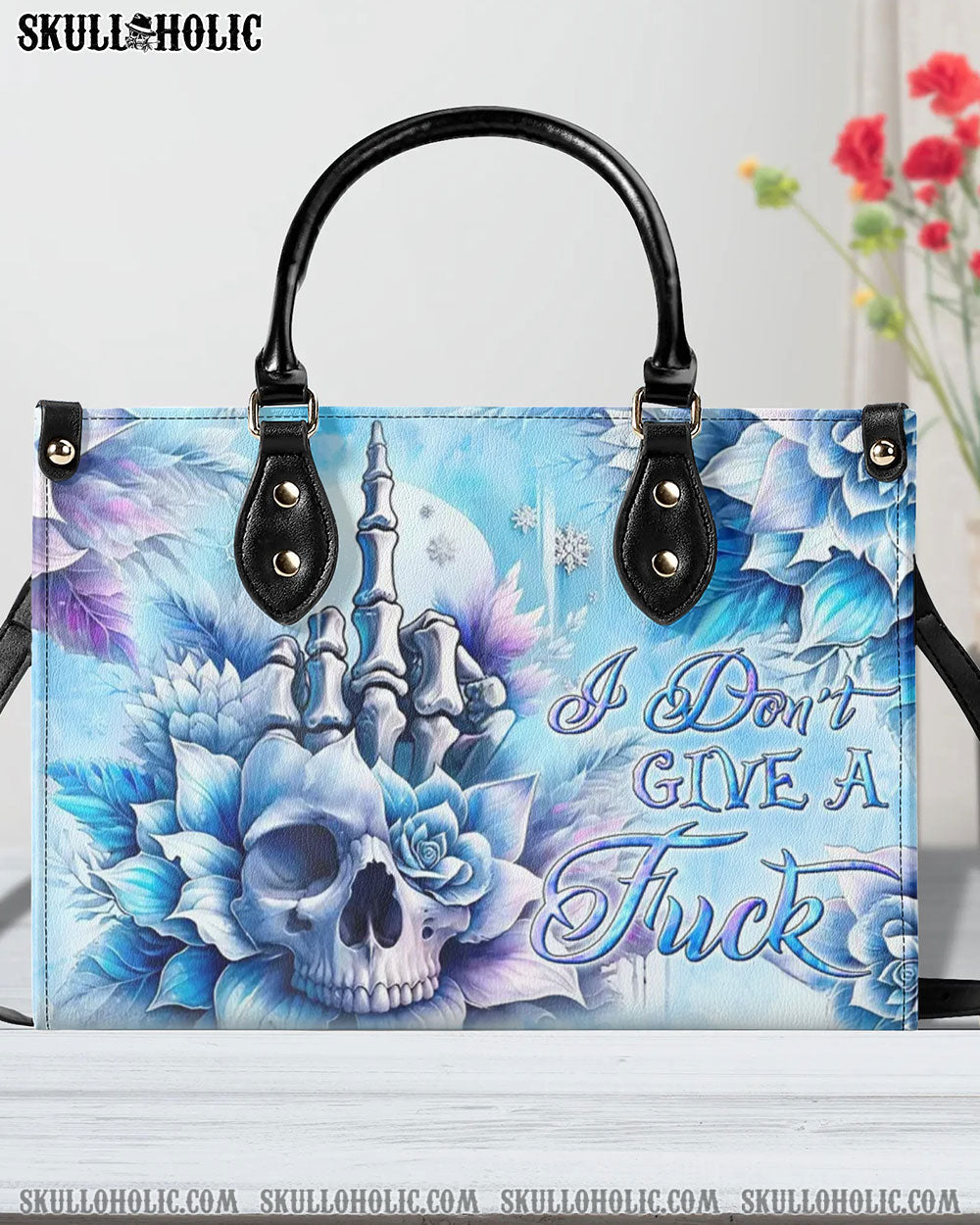 I DON'T GIVE A F LEATHER HANDBAG - YHLN1006243