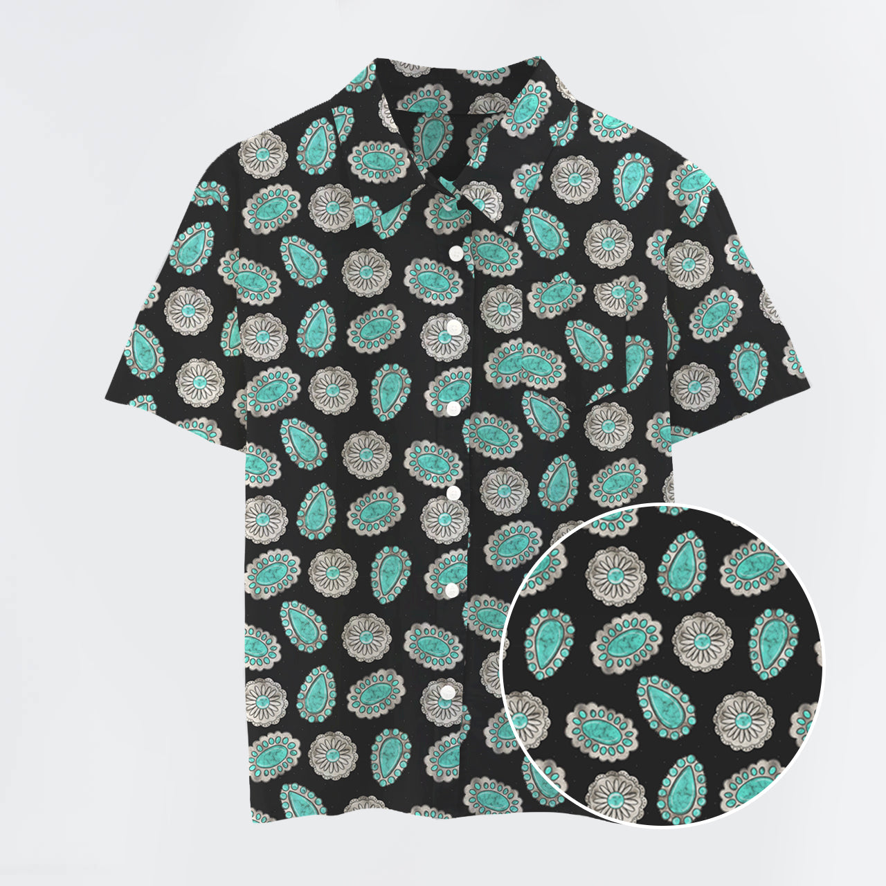 Turquoise Button Up Shirts