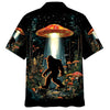 Mushroom Bigfoot Night Hawaiian Shirt