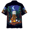 Bigfoot Spooky Camping Night Hawaiian Shirt