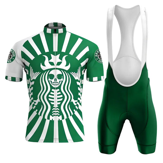 BigCrowns | Skeleton Coffee Cycling Short Sleeve Cycling Kit