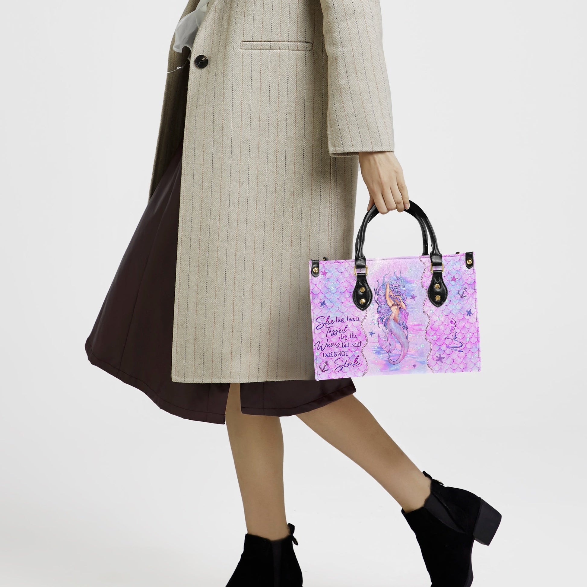 Bigcrowns SHE HAS BEEN TOSSED BY THE WAVES MERMAID LEATHER HANDBAG N2803241