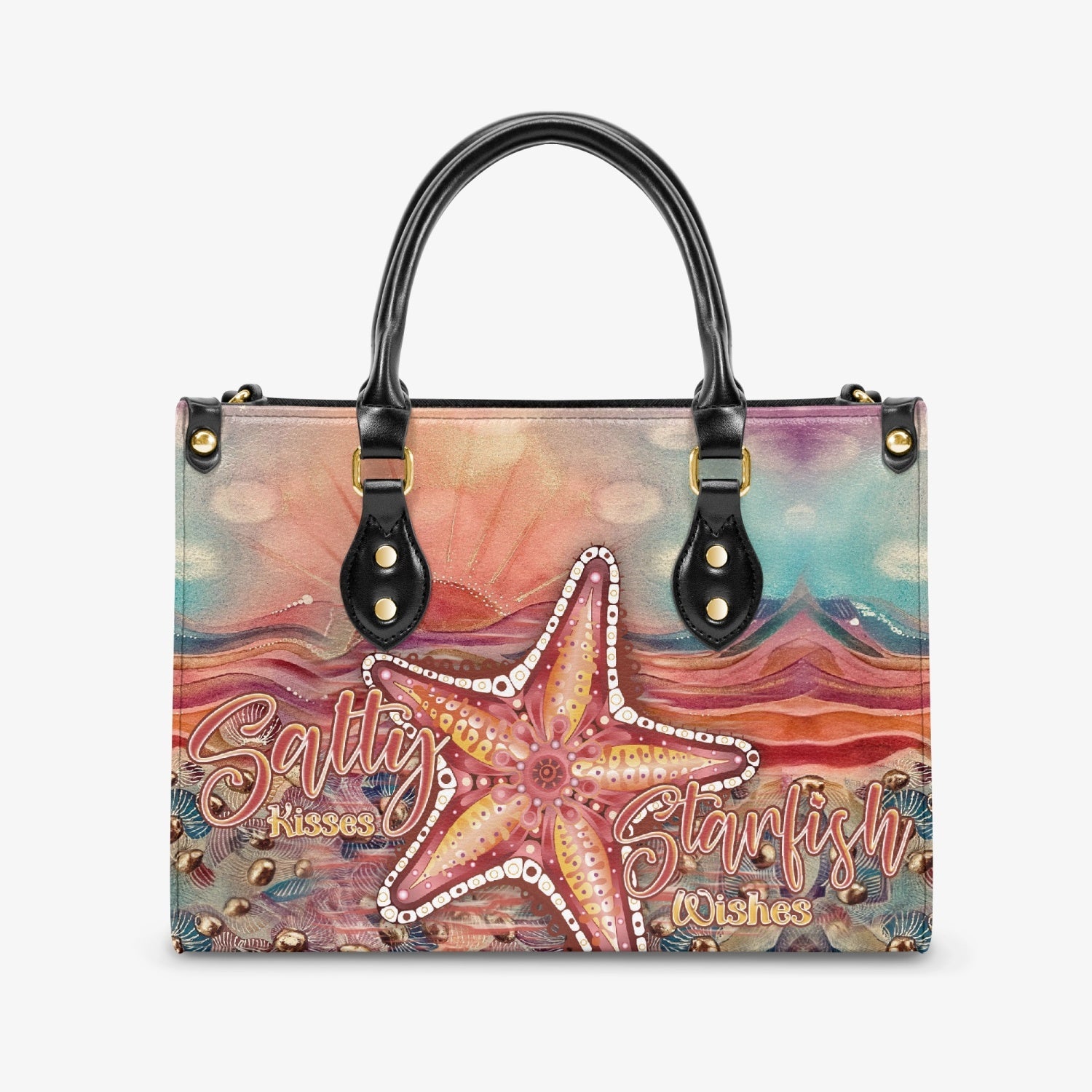 Bigcrowns SALTY KISSES AND STARFISH WISHES LEATHER HANDBAG Z2803243
