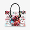 DON'T TRY TO FIGURE ME OUT SKULL LEATHER HANDBAG - TLPQ2503243