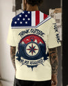 Custom Name Think Outside No Box Required All Over Print Shirt