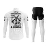 Jesus Cross Men's Cycling Jersey Set, Road Bike Cycling Kit for Men, Biking Outfit, Bicycle Suit, Team Racing Uniform