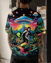 Bigfoot Alien Going Hiking All Over Print Shirt