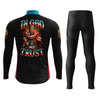 In God We Trust Men's Cycling Jersey Set, Road Bike Cycling Kit for Men, Biking Outfit, Bicycle Suit, Team Racing Uniform