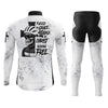 Skull Rider Fueled By Grace Men's Cycling Jersey Set, Road Bike Cycling Kit for Men, Biking Outfit, Bicycle Suit, Team Racing Uniform