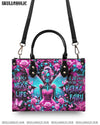 KARMA FAIRY SKELETON ROSE LEATHER HANDBAG - YHDU0506244