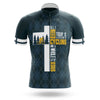 Cycling And Jesus Men's Cycling Jersey Set, Road Bike Cycling Kit for Men, Biking Outfit, Bicycle Suit, Team Racing Uniform