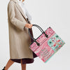 Bigcrowns SOME GIRLS ARE JUST BORN FLAMINGO LEATHER HANDBAG T2203243