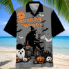 Bigfoot Halloween Town Squatchy Witchy Hawaiian Shirt