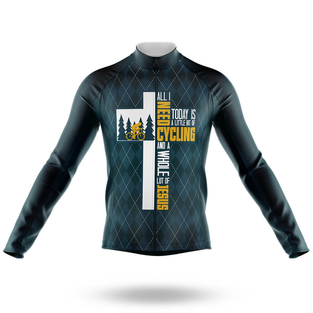 Cycling And Jesus Men's Cycling Jersey Set, Road Bike Cycling Kit for Men, Biking Outfit, Bicycle Suit, Team Racing Uniform