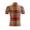 Plaid Men's Cycling Jersey Set, Road Bike Cycling Kit for Men, Biking Outfit, Bicycle Suit, Team Racing Uniform