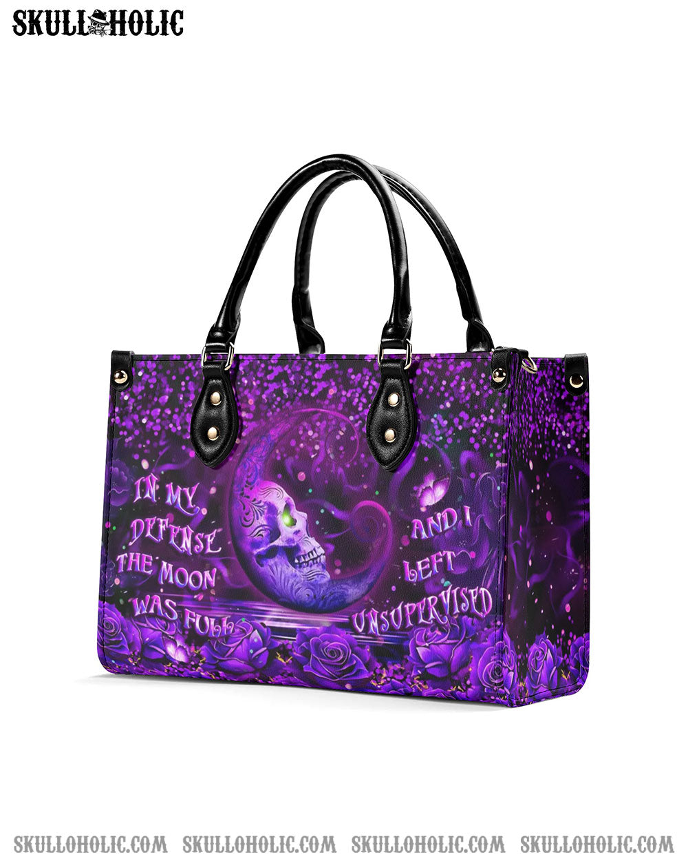 IN MY DEFENSE I WAS LEFT UNSUPERVISED LEATHER HANDBAG - YHLT0606244