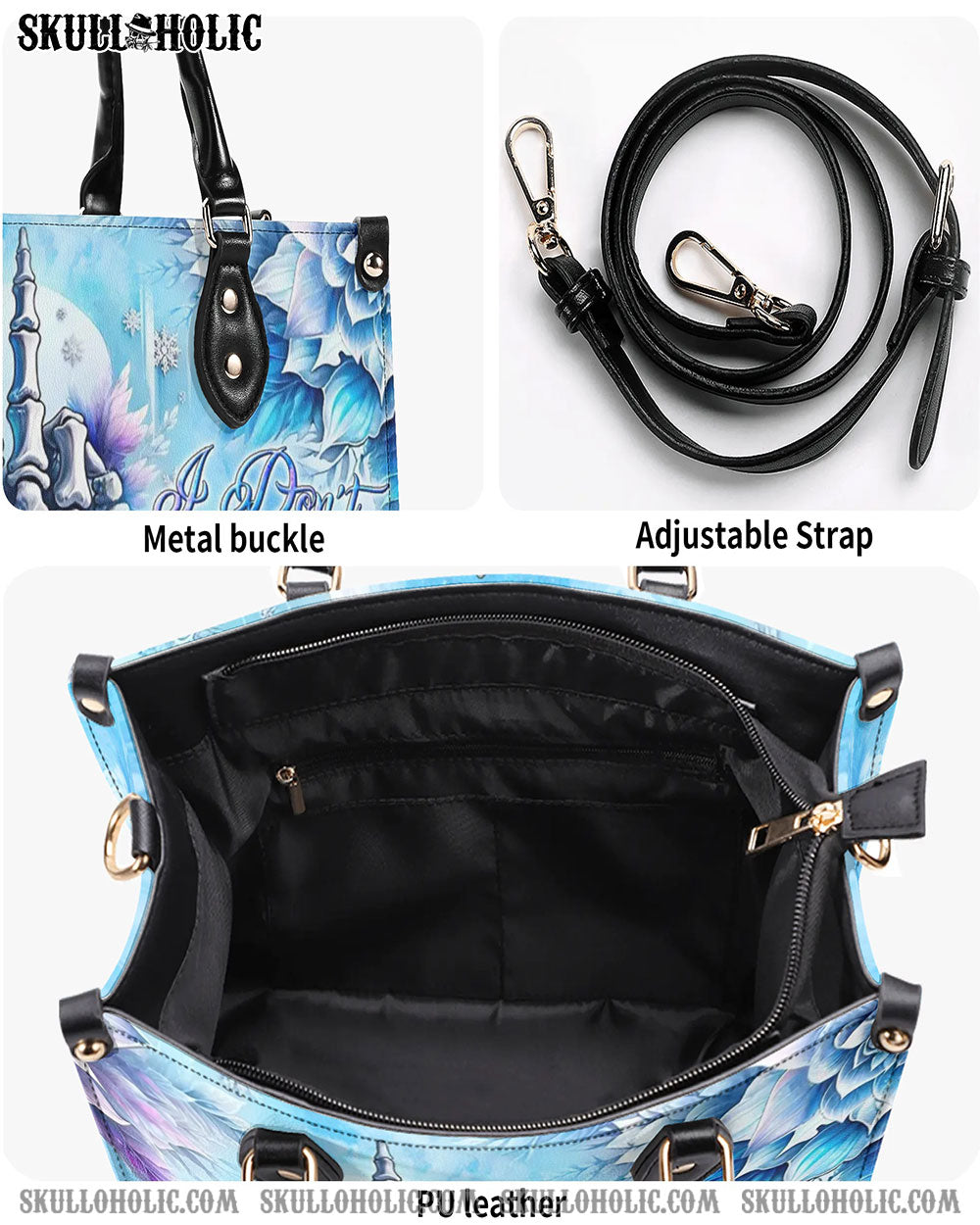 I DON'T GIVE A F LEATHER HANDBAG - YHLN1006243