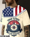 Custom Name Think Outside No Box Required All Over Print Shirt