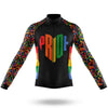 Pride Heart Men's Cycling Jersey Set, Road Bike Cycling Kit for Men, Biking Outfit, Bicycle Suit, Team Racing Uniform