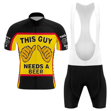 BigCrowns | This Guy Needs A Beer Short Sleeve Cycling Kit