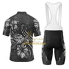 BigCrowns |  Samoa Polynesian Turtle Blooming Hibiscus 2 White Sleeve Cycling Kit