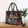 LOVE ME LIKE MY DEMONS DO LEATHER HANDBAG