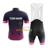 BigCrowns | Black Pink Cycling Short Sleeve Custom Name Cycling Kit
