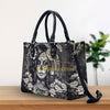DANGEROUS SKULL LADY LEATHER HANDBAG