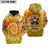 SHE IS SUNSHINE SKULL TIE DYE ALL OVER PRINT