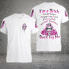 I'M A B DON'T TRY ME ROSE MESSY BUN ALL OVER PRINT